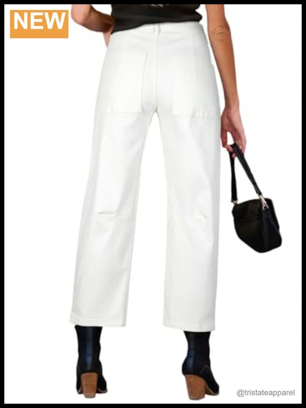 Baggy Barrel Jeans High Waisted Wide Leg Boyfriend Denim Ankle Pants